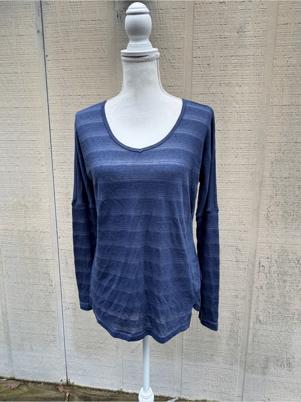 Kuhl Navy Blue Long Sleeve Scoop Neck Tee